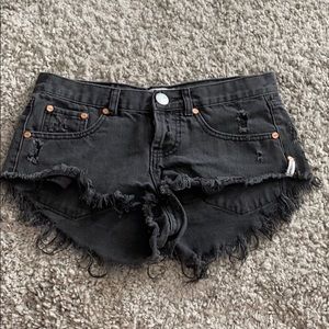 One Teaspoon low rise black shorts
